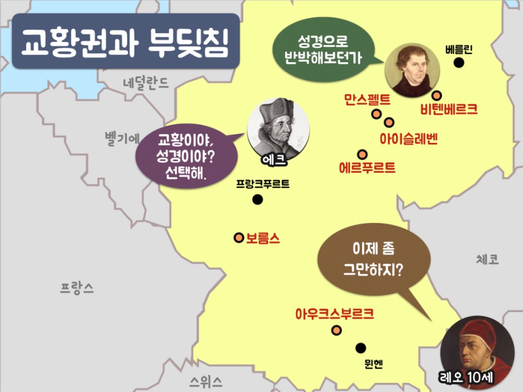 교황권과 부딪침